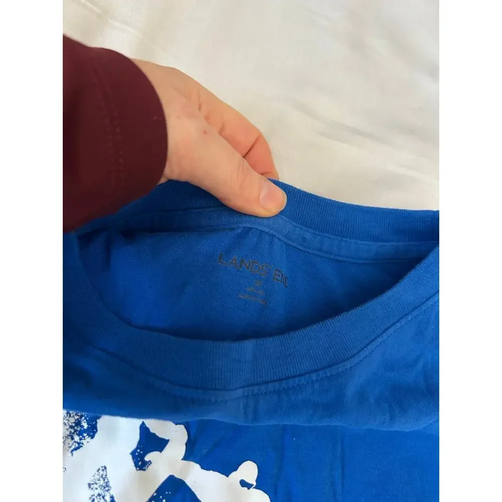 Lands End blue snowboarding shirt size 10-12